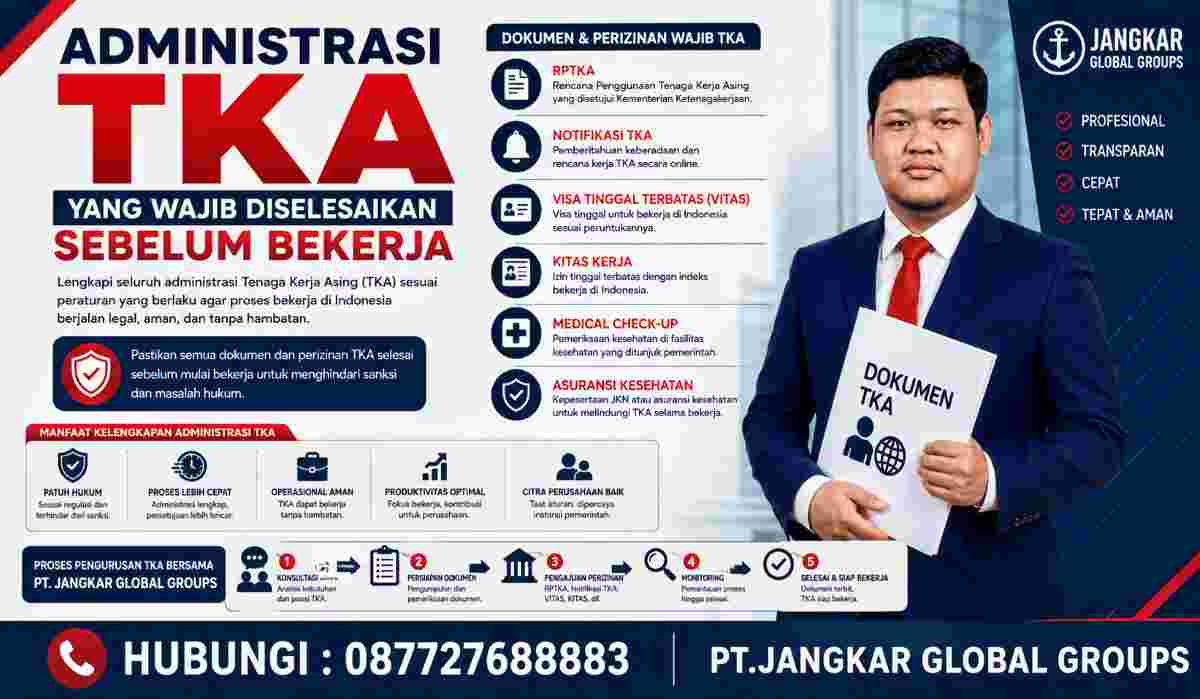 Administrasi TKA yang Wajib Diselesaikan Sebelum Bekerja