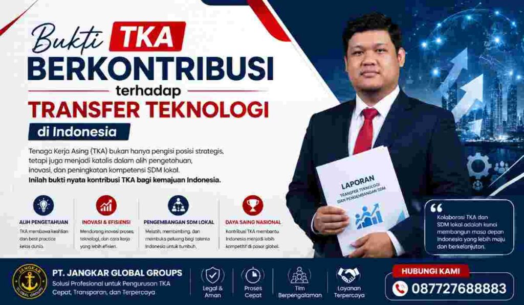 Bukti TKA Berkontribusi terhadap Transfer Teknologi di Indonesia