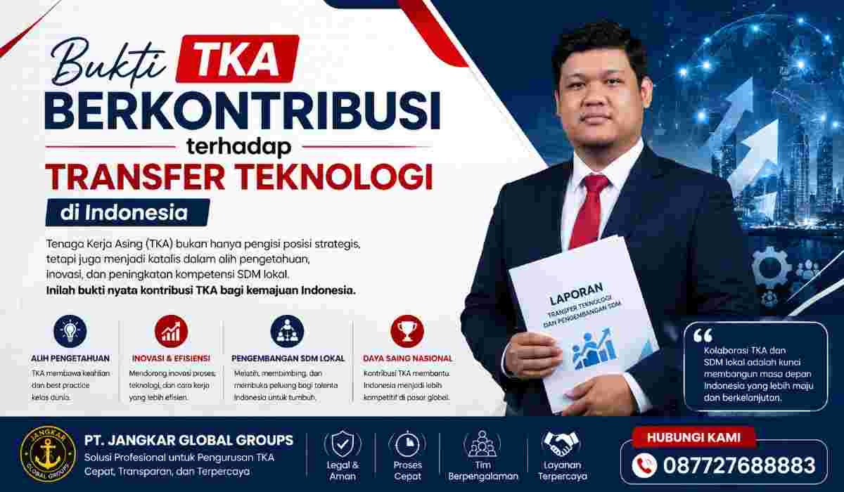 Bukti TKA Berkontribusi terhadap Transfer Teknologi di Indonesia