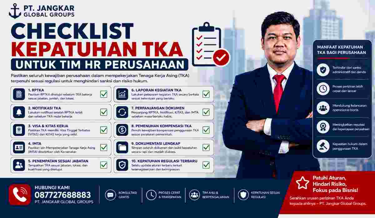 Checklist Kepatuhan TKA untuk Tim HR Perusahaan