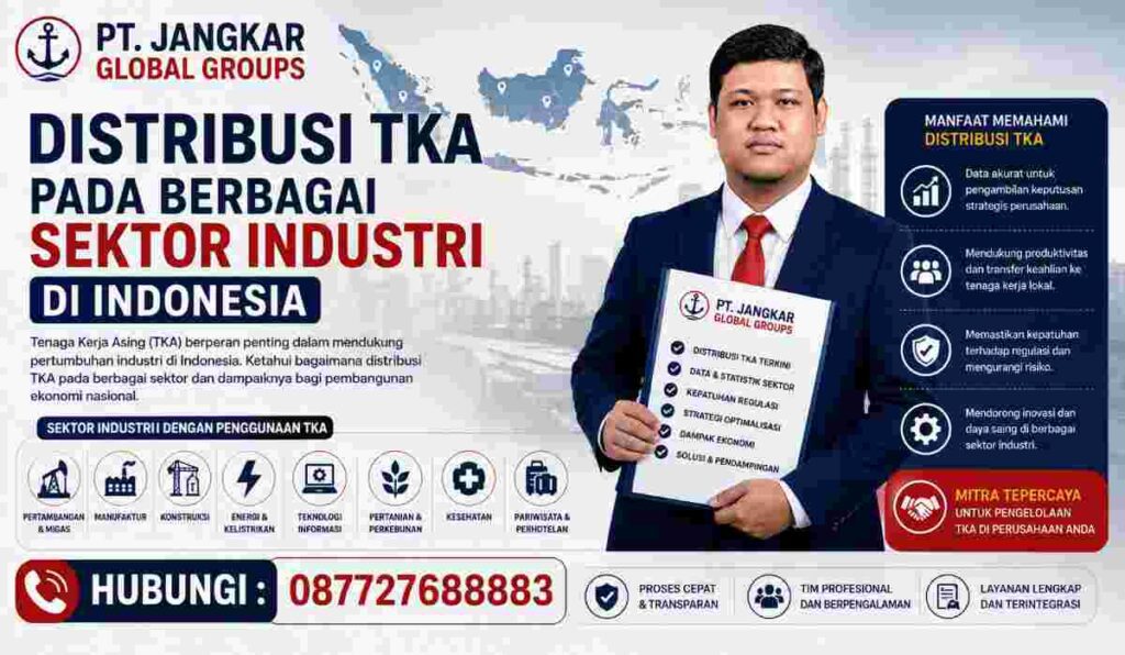 Distribusi TKA pada Berbagai Sektor Industri di Indonesia