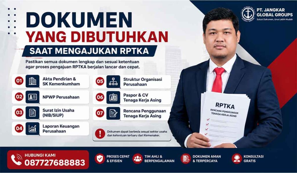 Dokumen yang Dibutuhkan Saat Mengajukan RPTKA