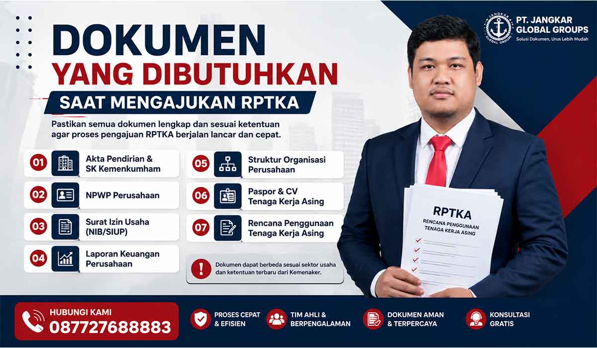 Dokumen yang Dibutuhkan Saat Mengajukan RPTKA