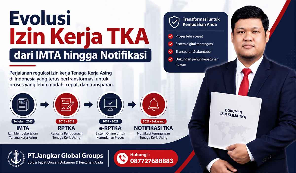 Evolusi Izin Kerja TKA dari IMTA hingga Notifikasi