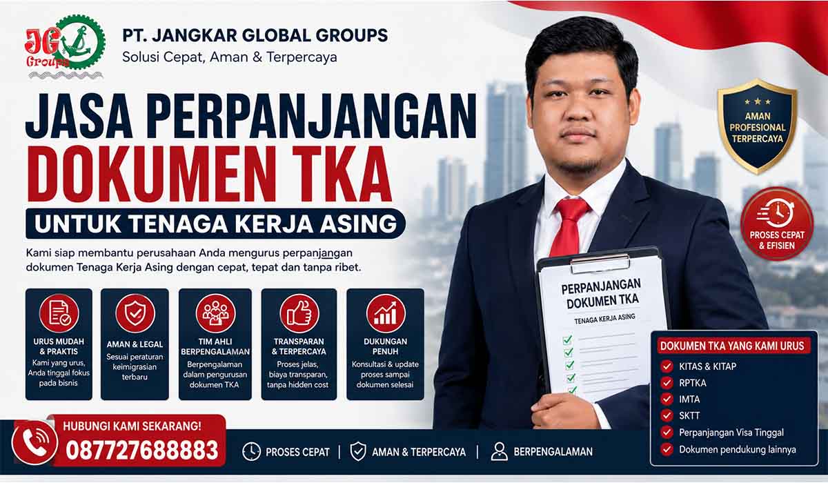 Jasa Perpanjangan Dokumen TKA untuk Tenaga Kerja Asing