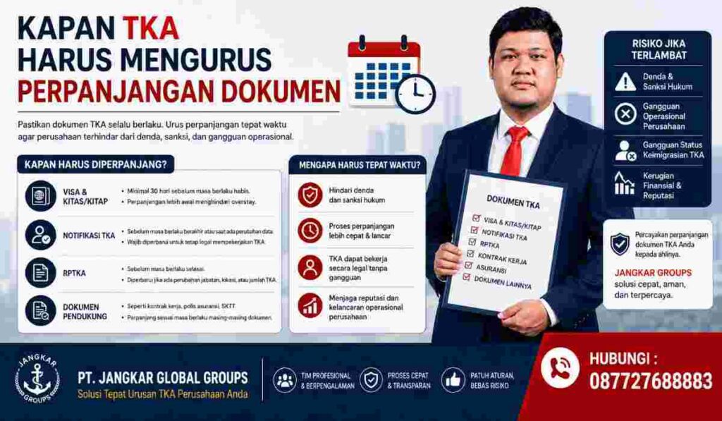 Kapan TKA Harus Mengurus Perpanjangan Dokumen