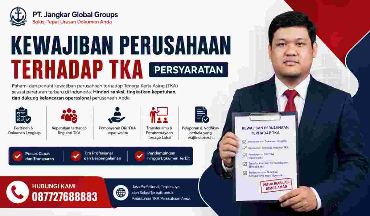 Kewajiban Perusahaan terhadap TKA Persyaratan