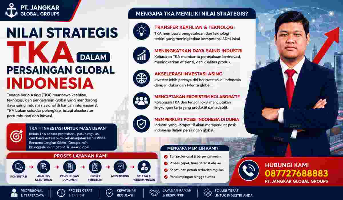 Nilai Strategis TKA dalam Persaingan Global Indonesia