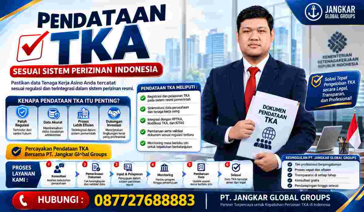 Pendataan TKA Sesuai Sistem Perizinan Indonesia