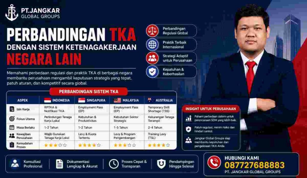 Perbandingan TKA dengan Sistem Ketenagakerjaan Negara Lain