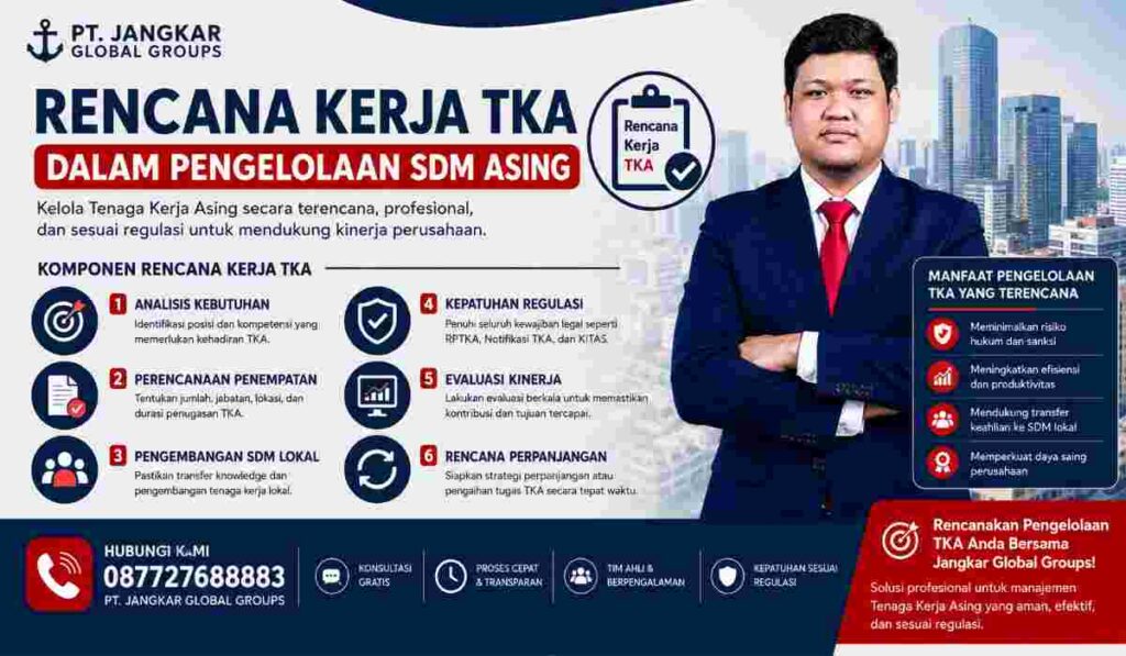Rencana Kerja TKA dalam Pengelolaan SDM Asing