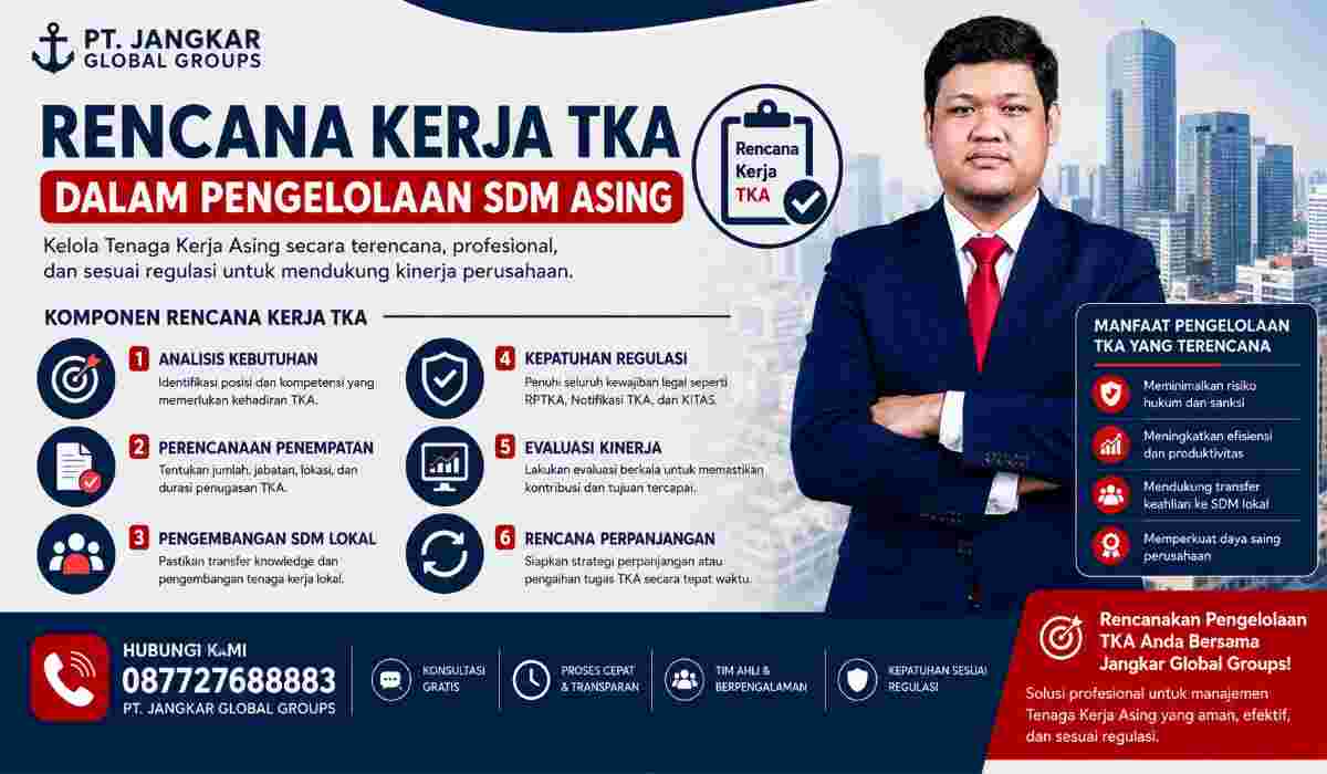 Rencana Kerja TKA dalam Pengelolaan SDM Asing