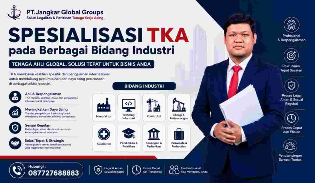 Spesialisasi TKA pada Berbagai Bidang Industri