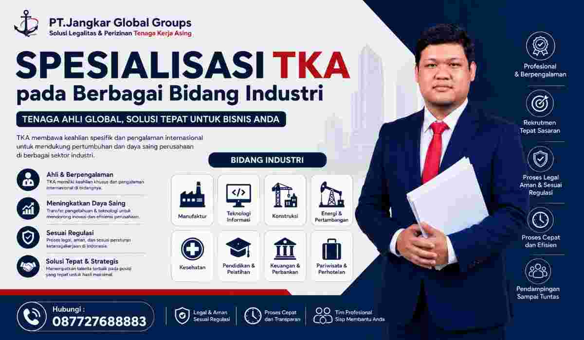 Spesialisasi TKA pada Berbagai Bidang Industri