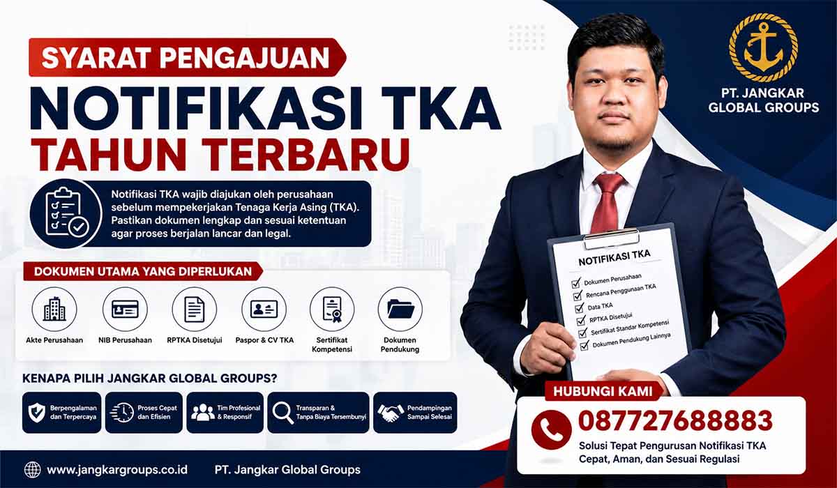 Syarat Pengajuan Notifikasi TKA Tahun Terbaru