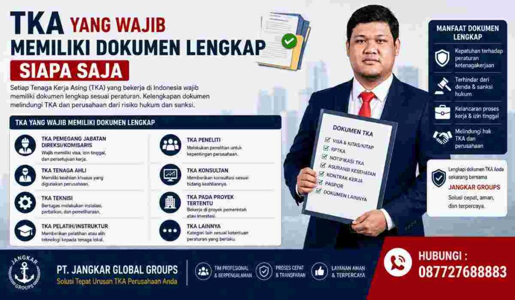 TKA yang Wajib Memiliki Dokumen Lengkap Siapa Saja