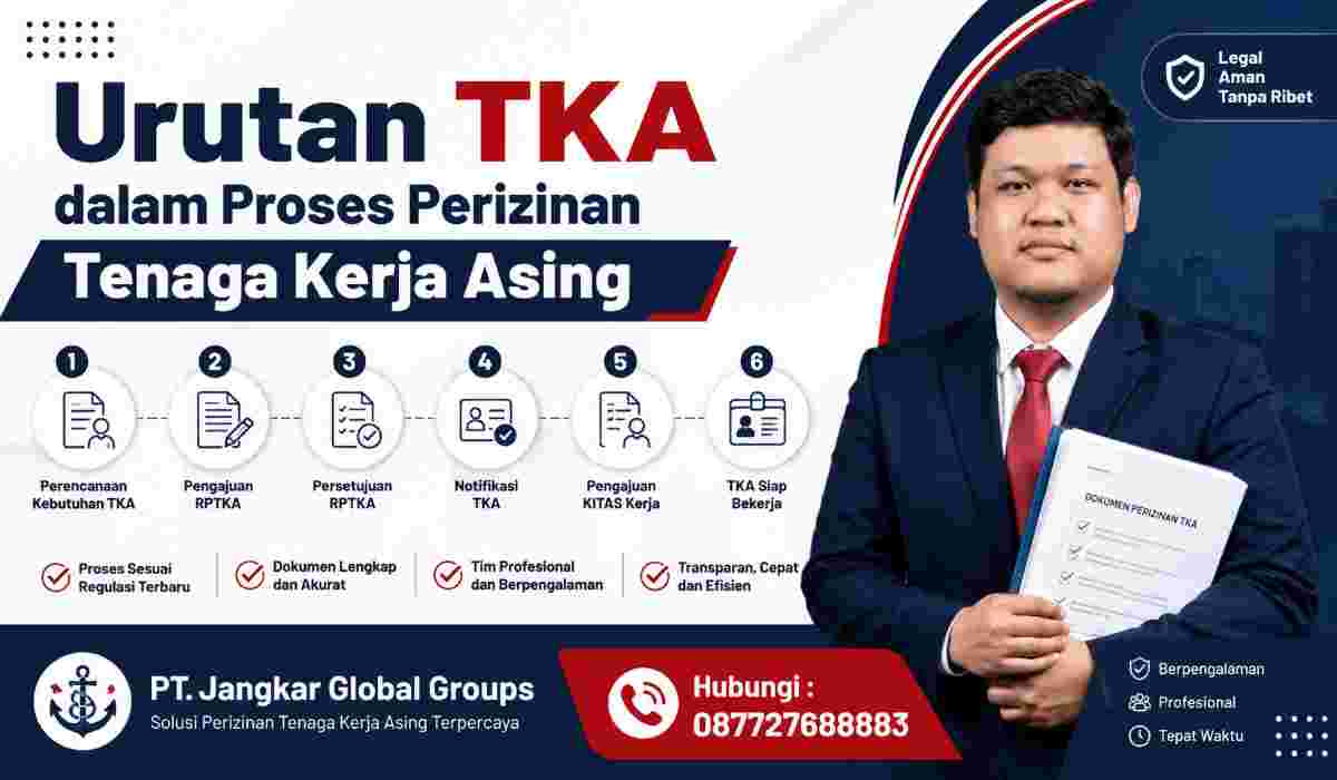 Urutan TKA dalam Proses Perizinan Tenaga Kerja Asing