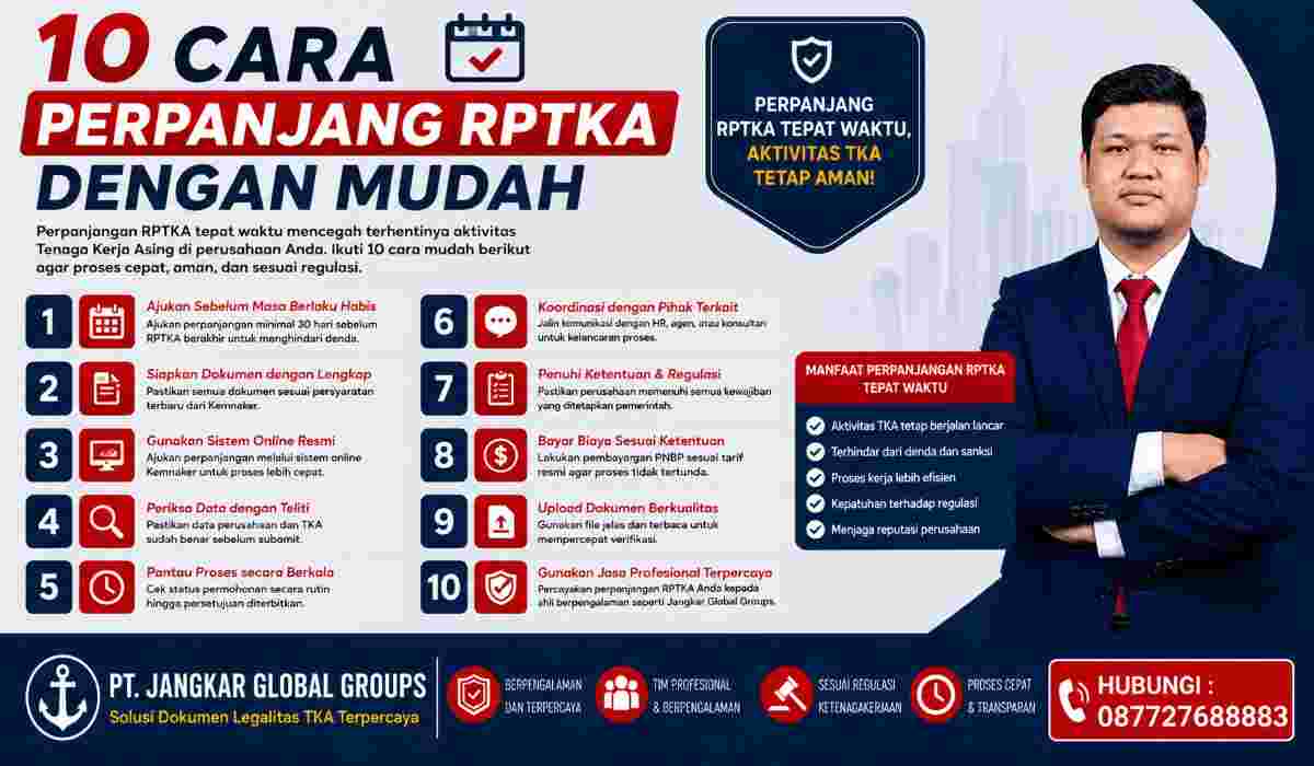 10 Cara Perpanjang RPTKA dengan Mudah