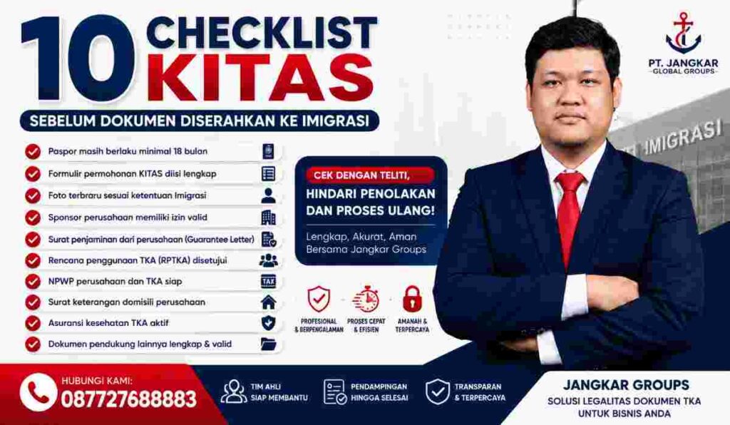 10 Checklist KITAS Sebelum Dokumen Diserahkan ke Imigrasi
