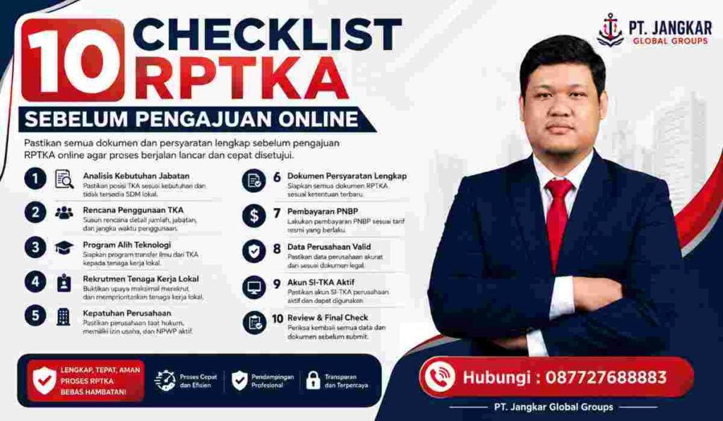 10 Checklist RPTKA Sebelum Pengajuan Online