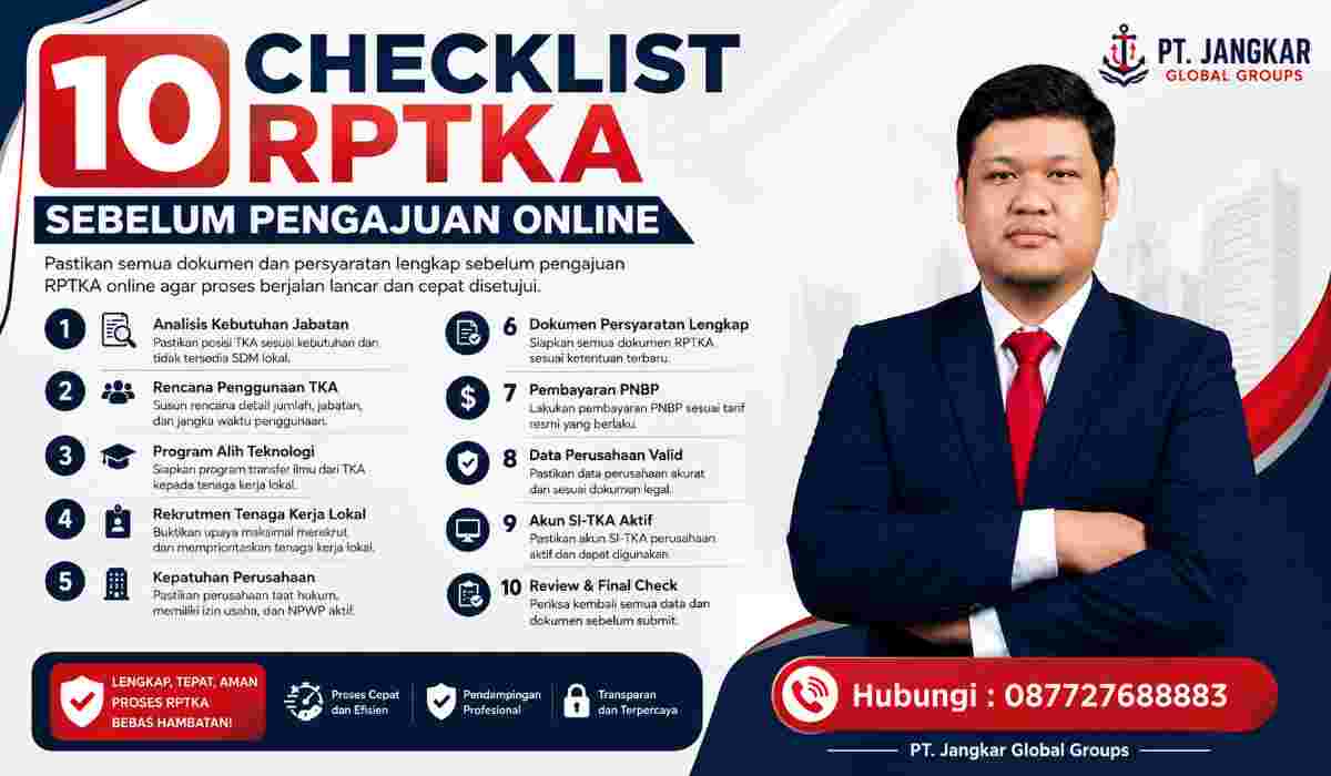 10 Checklist RPTKA Sebelum Pengajuan Online