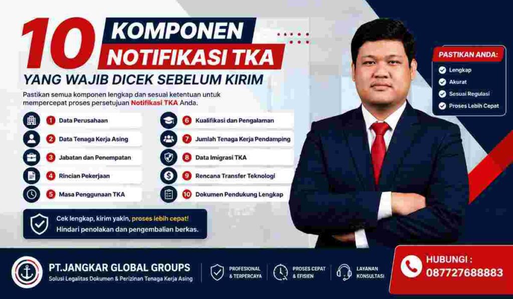10 Komponen Notifikasi TKA yang Wajib Dicek Sebelum Kirim