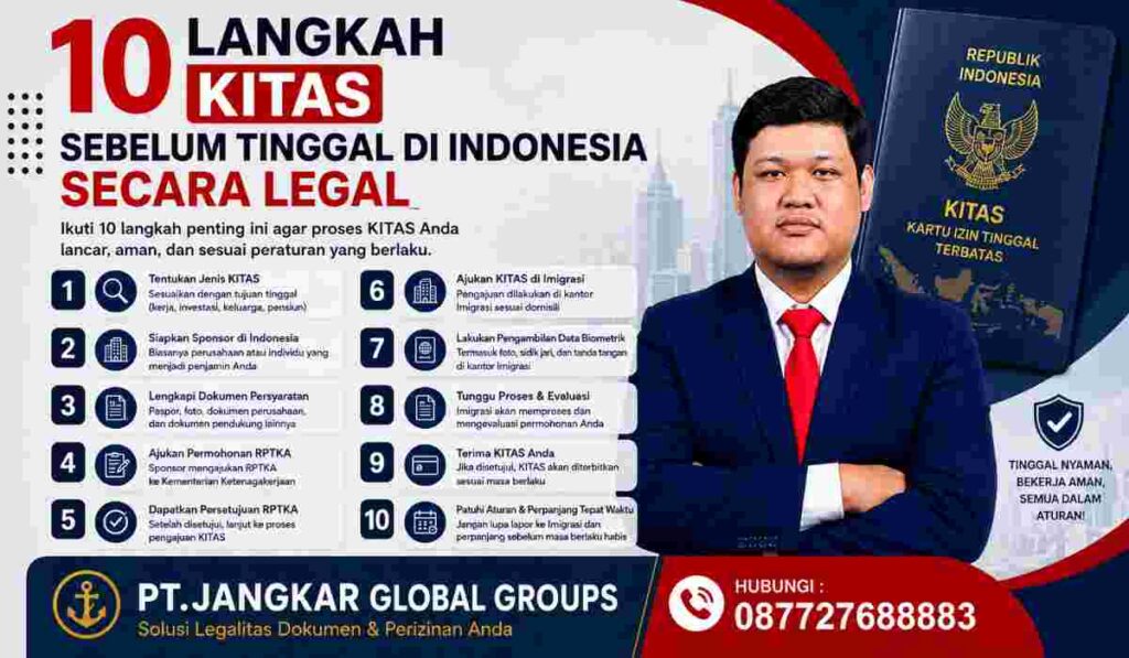 10 Langkah KITAS Sebelum Tinggal di Indonesia Secara Legal