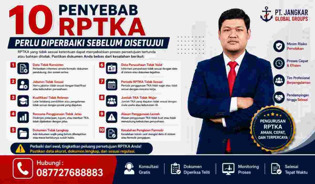 10 Penyebab RPTKA Perlu Diperbaiki Sebelum Disetujui