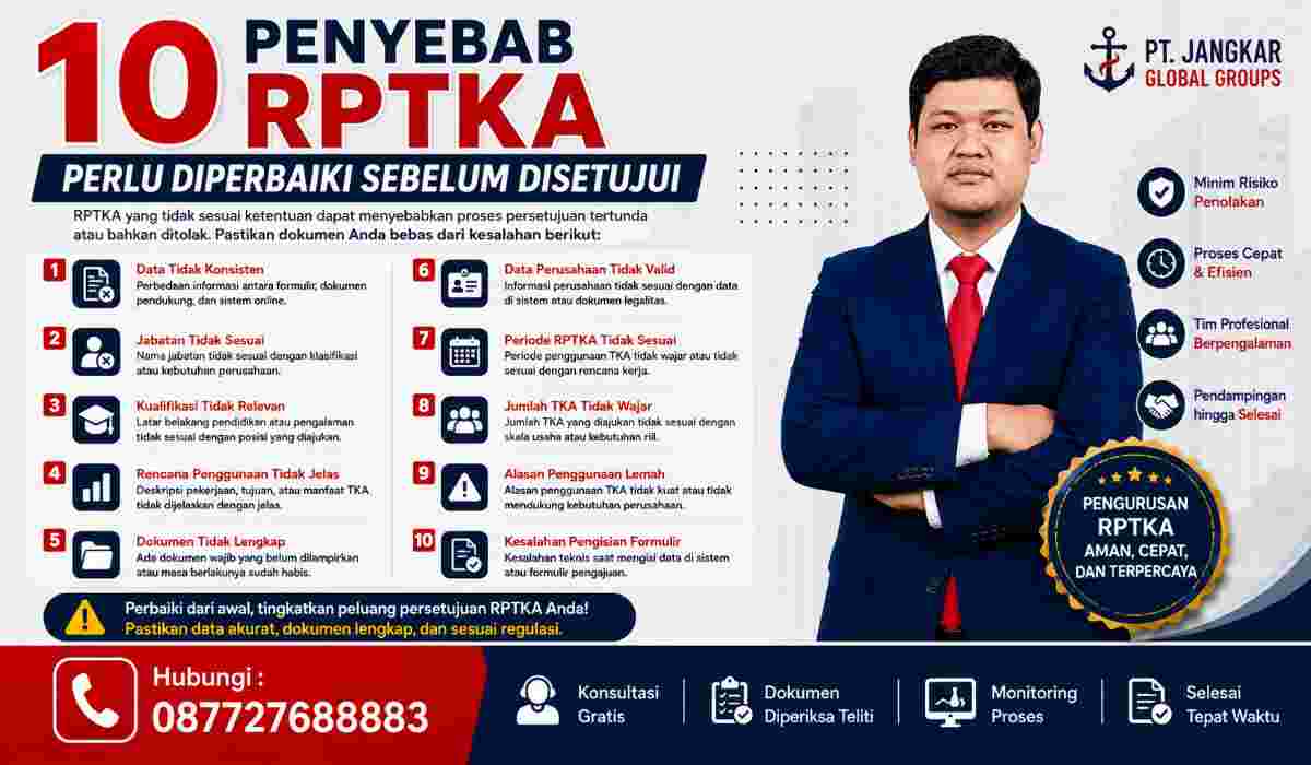 10 Penyebab RPTKA Perlu Diperbaiki Sebelum Disetujui