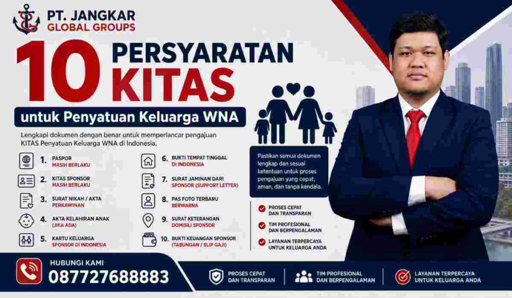 10 Persyaratan KITAS untuk Penyatuan Keluarga WNA