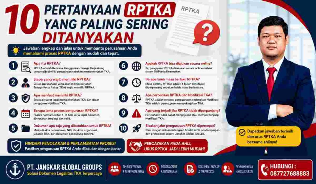 10 Pertanyaan RPTKA yang Paling Sering Ditanyakan