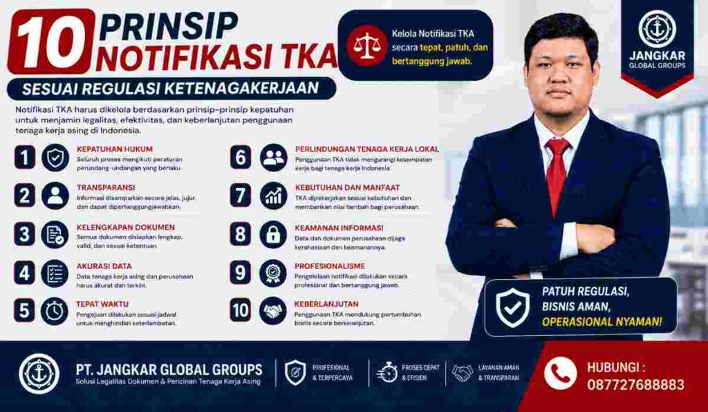10 Prinsip Notifikasi TKA Sesuai Regulasi Ketenagakerjaan