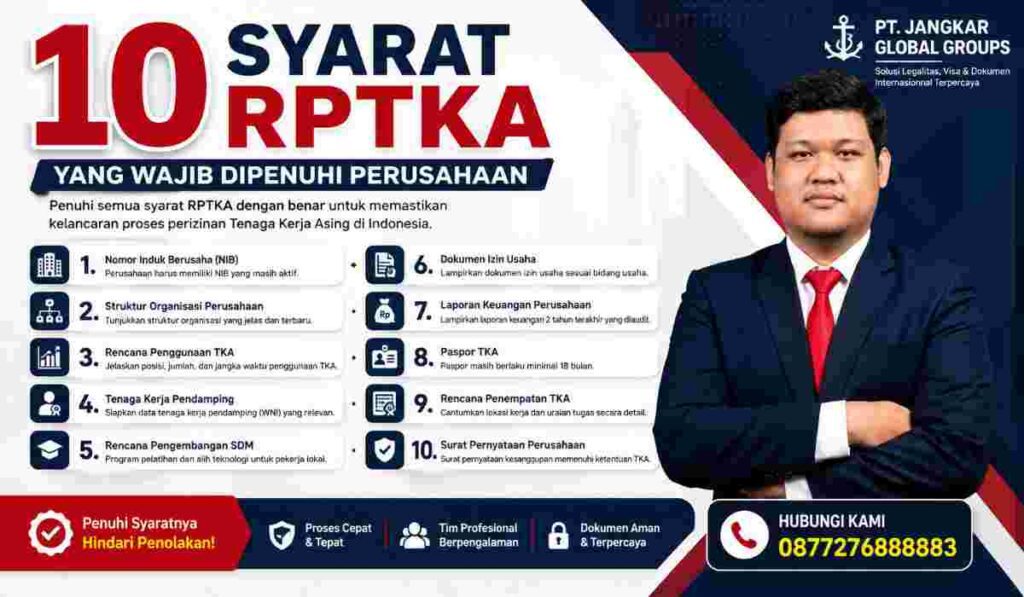10 Syarat RPTKA yang Wajib Dipenuhi Perusahaan