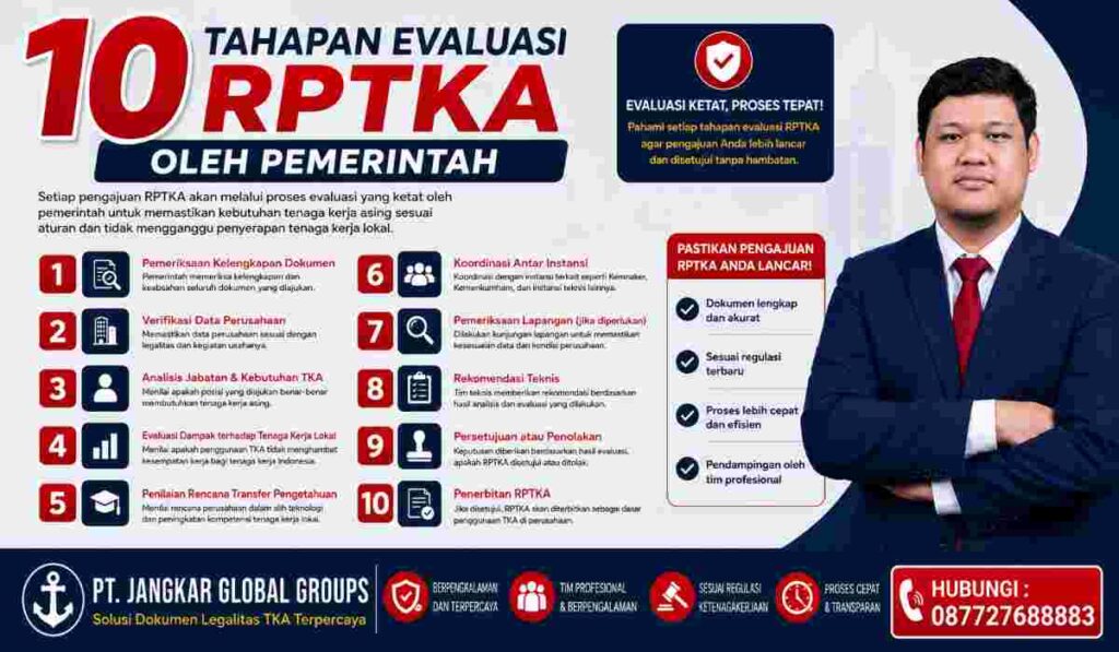 10 Tahapan Evaluasi RPTKA oleh Pemerintah