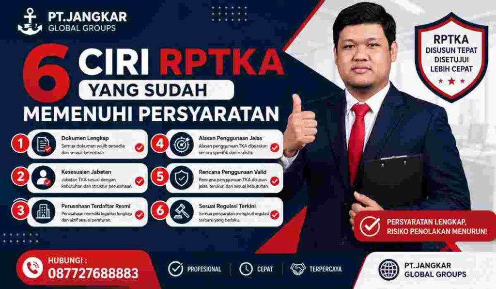 6 Ciri RPTKA yang Sudah Memenuhi Persyaratan