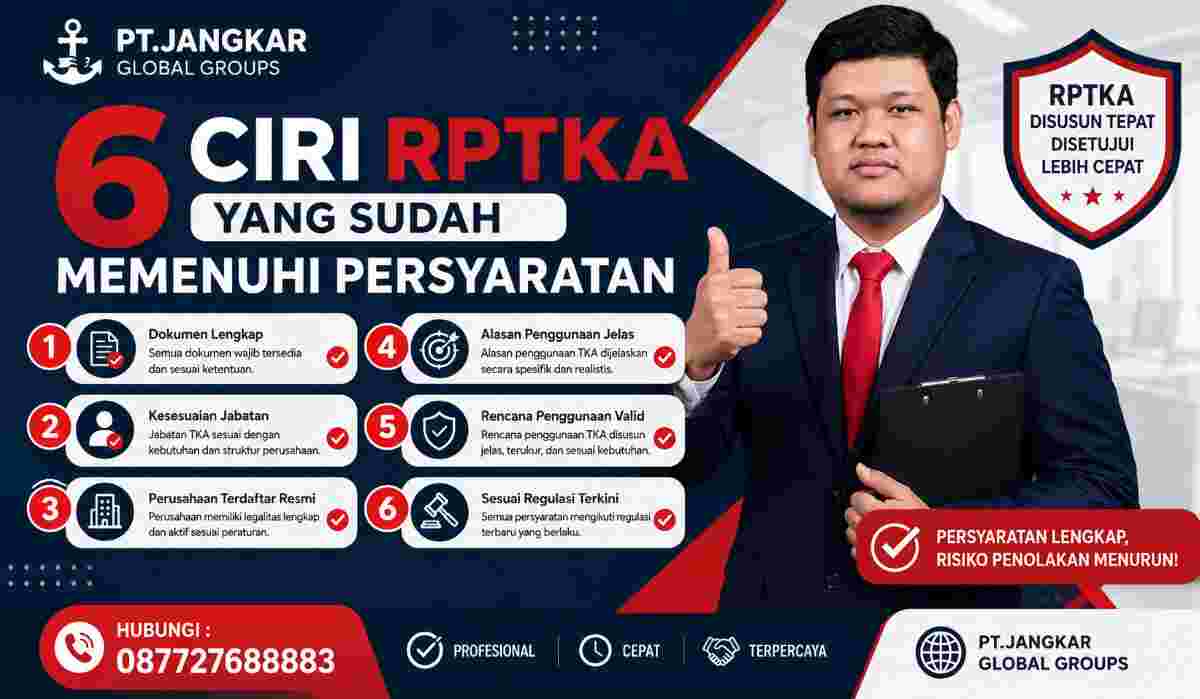 6 Ciri RPTKA yang Sudah Memenuhi Persyaratan