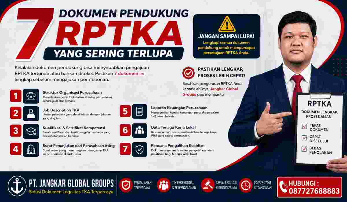 7 Dokumen Pendukung RPTKA yang Sering Terlupa