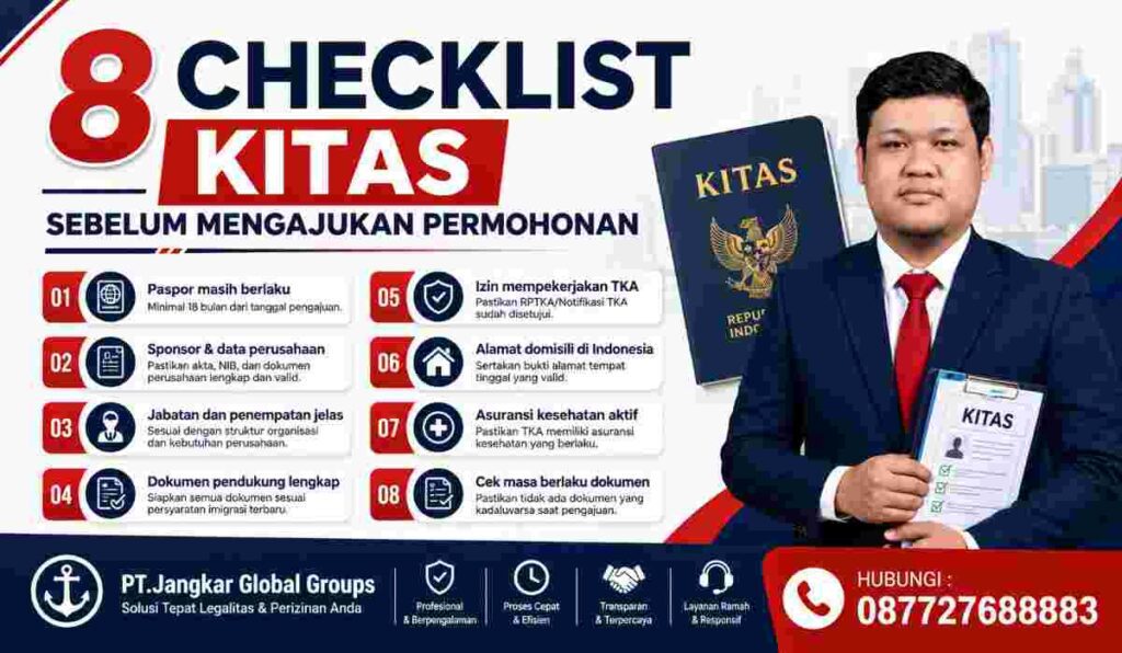 8 Checklist KITAS Sebelum Mengajukan Permohonan