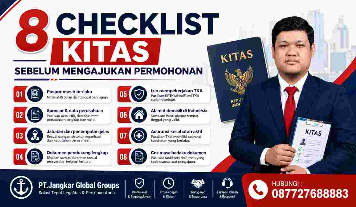 8 Checklist KITAS Sebelum Mengajukan Permohonan