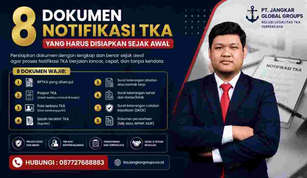 8 Dokumen Notifikasi TKA yang Harus Disiapkan Sejak Awal