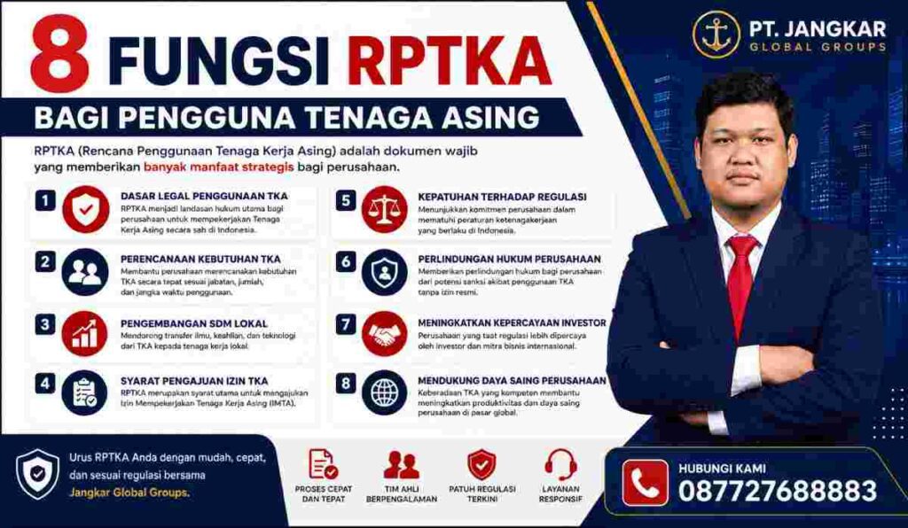 8 Fungsi RPTKA bagi Pengguna Tenaga Asing