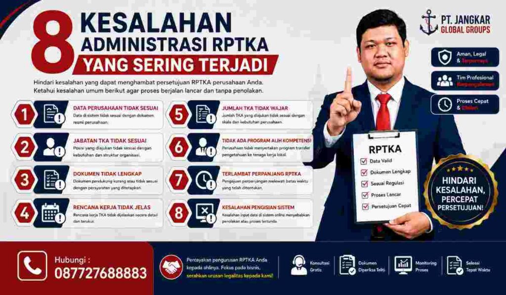 8 Kesalahan Administrasi RPTKA yang Sering Terjadi