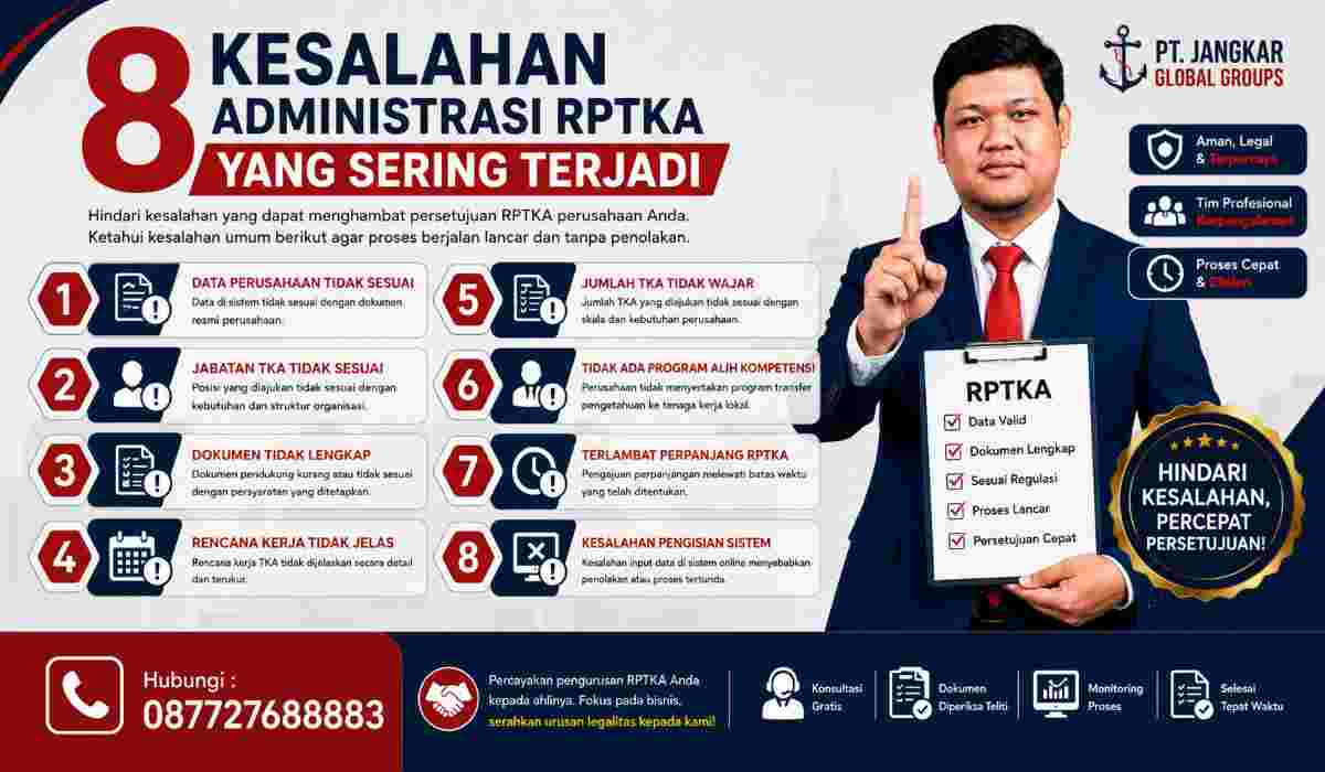 8 Kesalahan Administrasi RPTKA yang Sering Terjadi