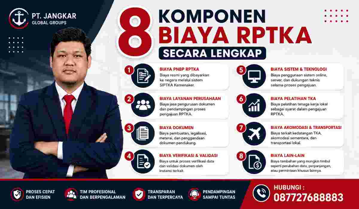 8 Komponen Biaya RPTKA Secara Lengkap