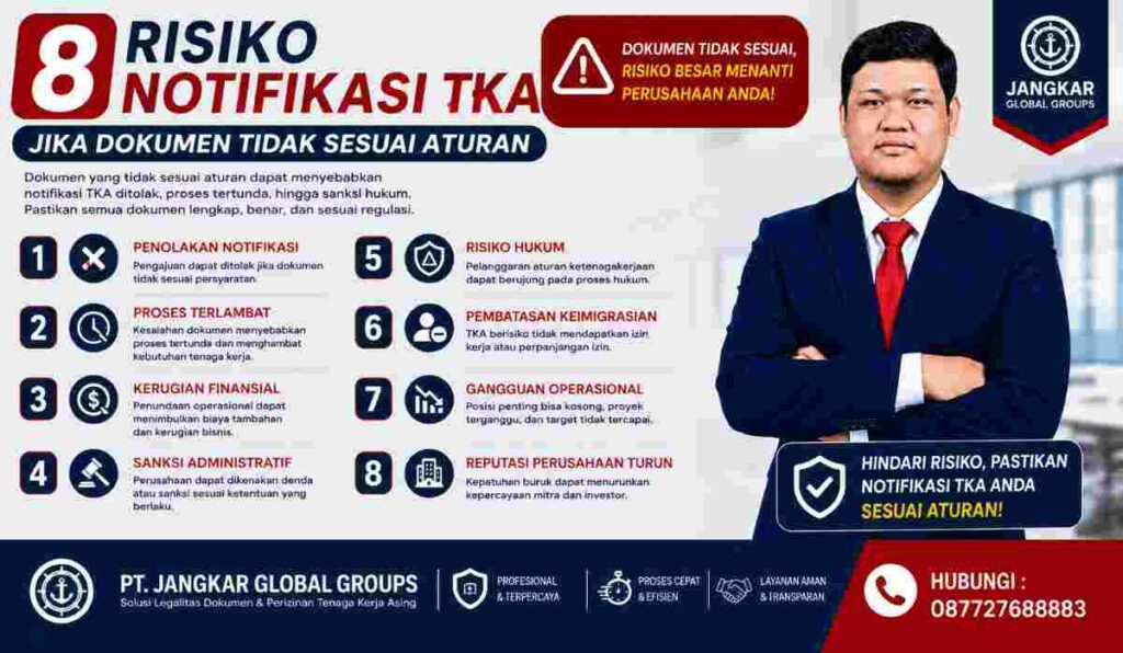 8 Risiko Notifikasi TKA Jika Dokumen Tidak Sesuai Aturan