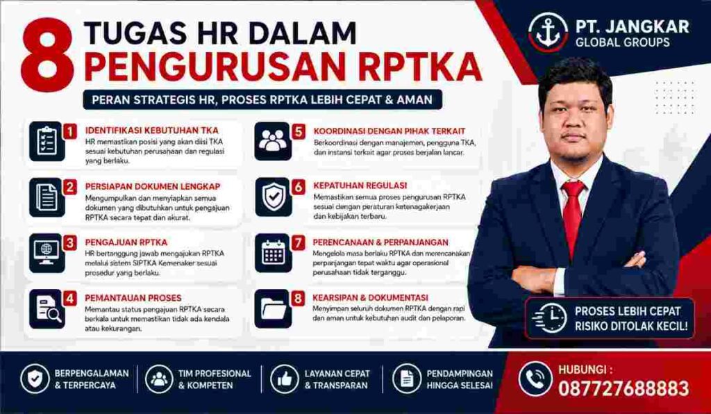 8 Tugas HR dalam Pengurusan RPTKA