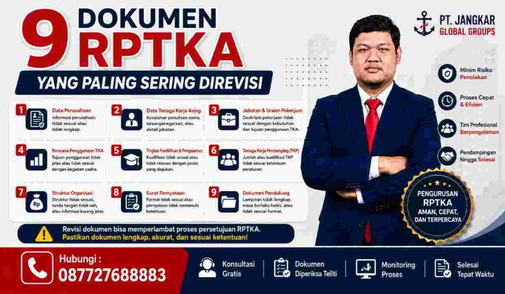 9 Dokumen RPTKA yang Paling Sering Direvisi