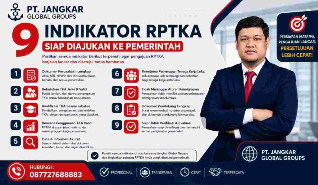 9 Indikator RPTKA Siap Diajukan ke Pemerintah