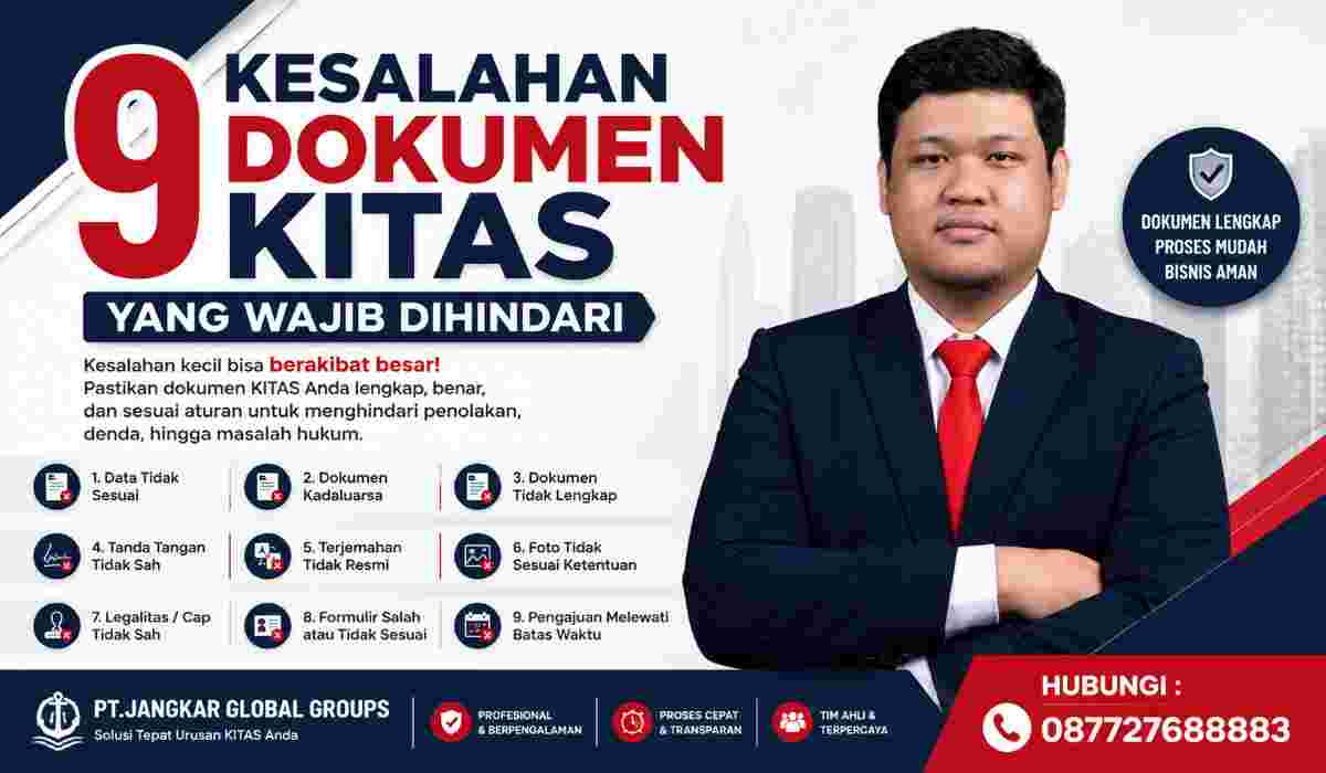 9 Kesalahan Dokumen KITAS yang Wajib Dihindari