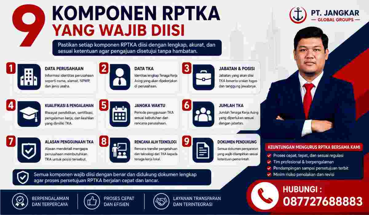 9 Komponen RPTKA yang Wajib Diisi